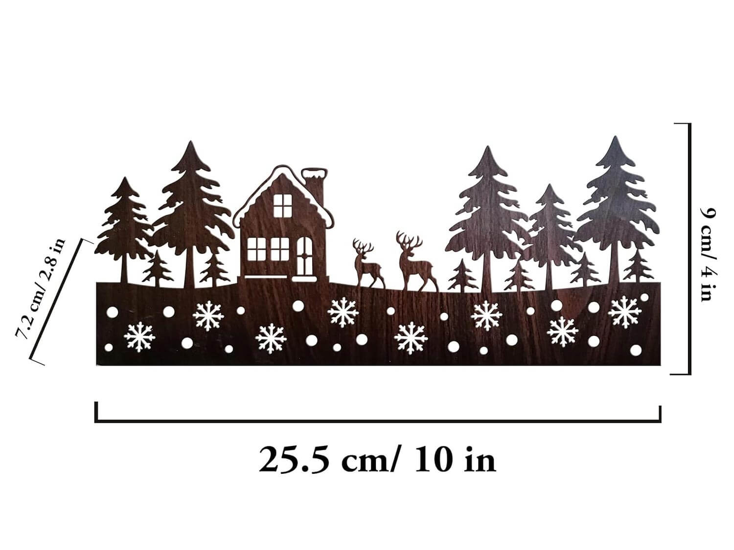 Christmas Decorations DIY Two Deer Shadow Light With Candle