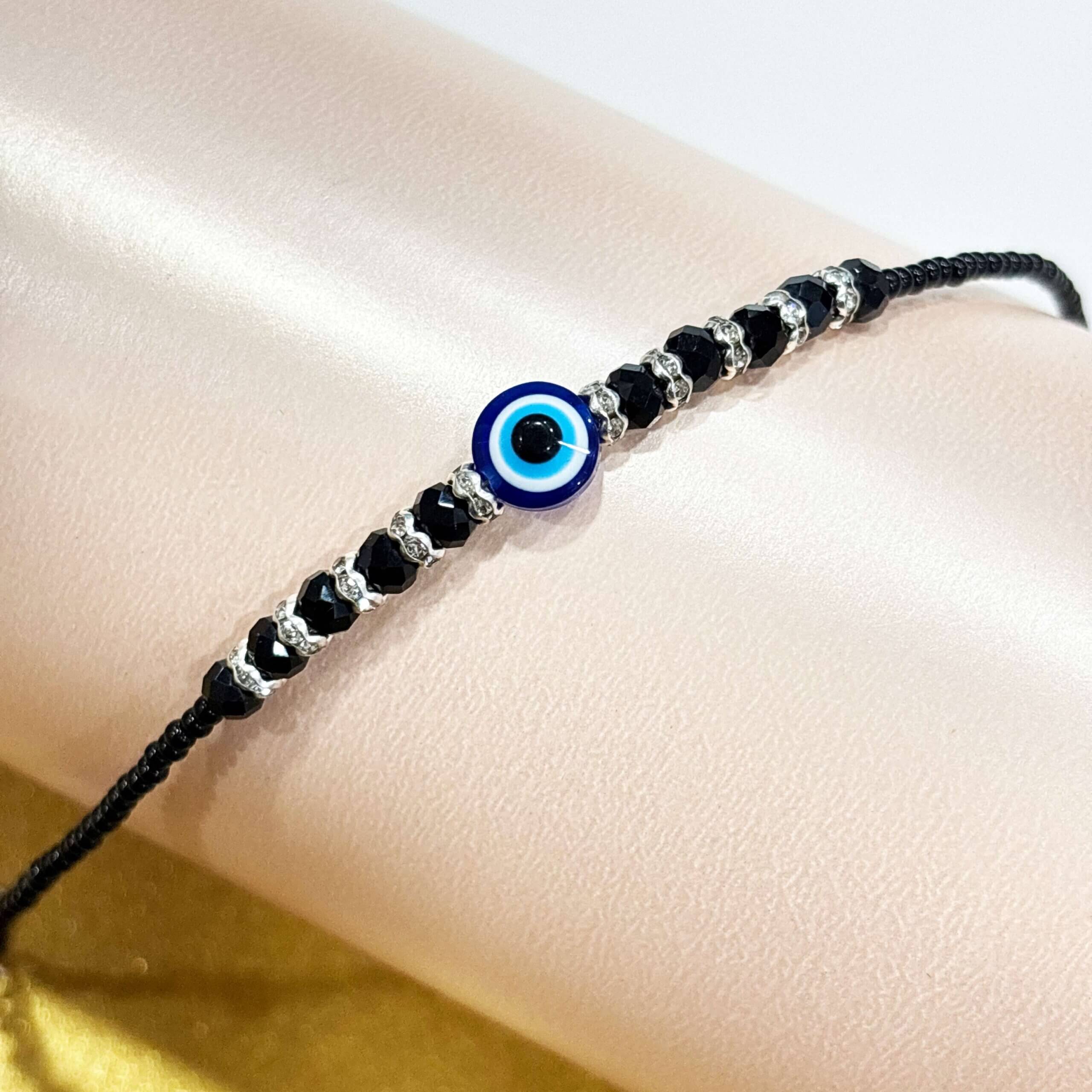 Charming Diva Pendant Set of 4 with Evil Eye Bracelet