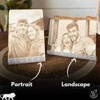Personalized Engraved Wooden Couple Photo Frame