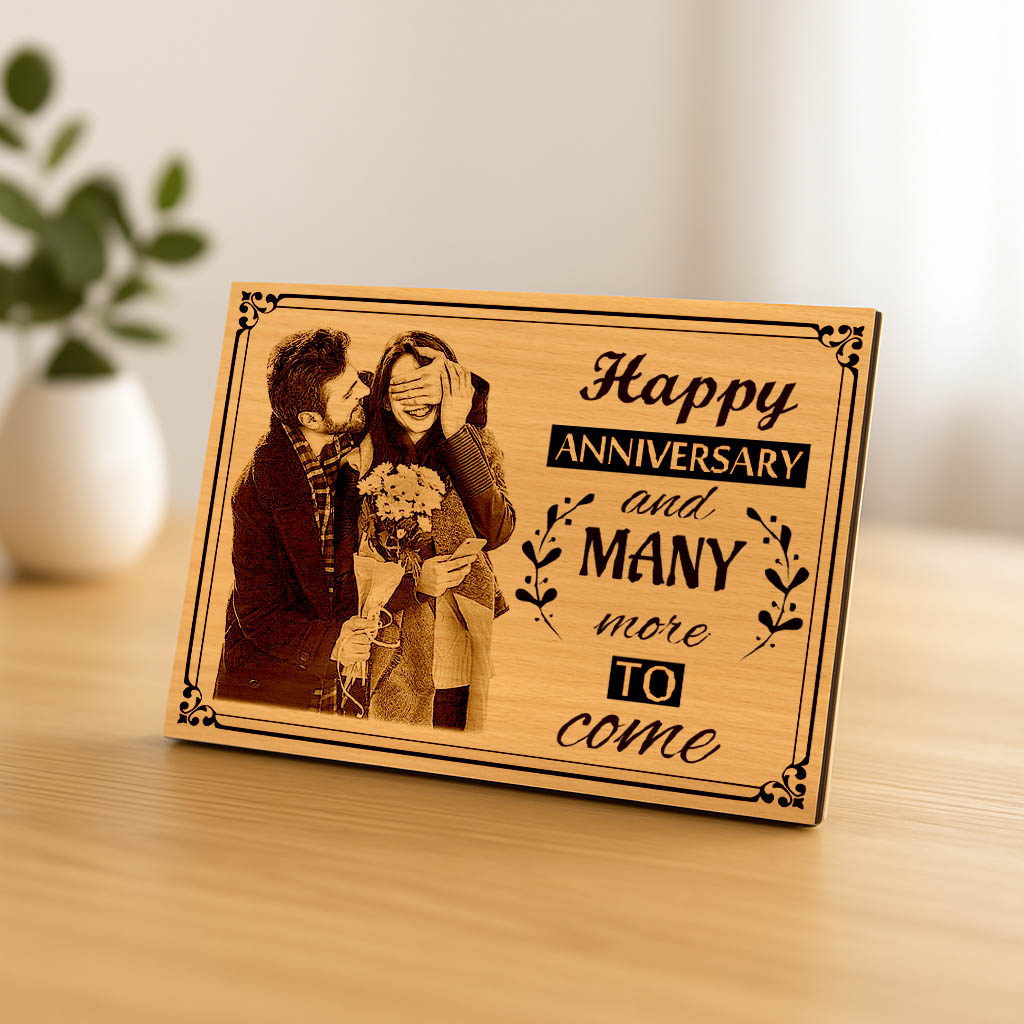 Personalized MDF Wooden Frame For Anniversary Gift For Couple