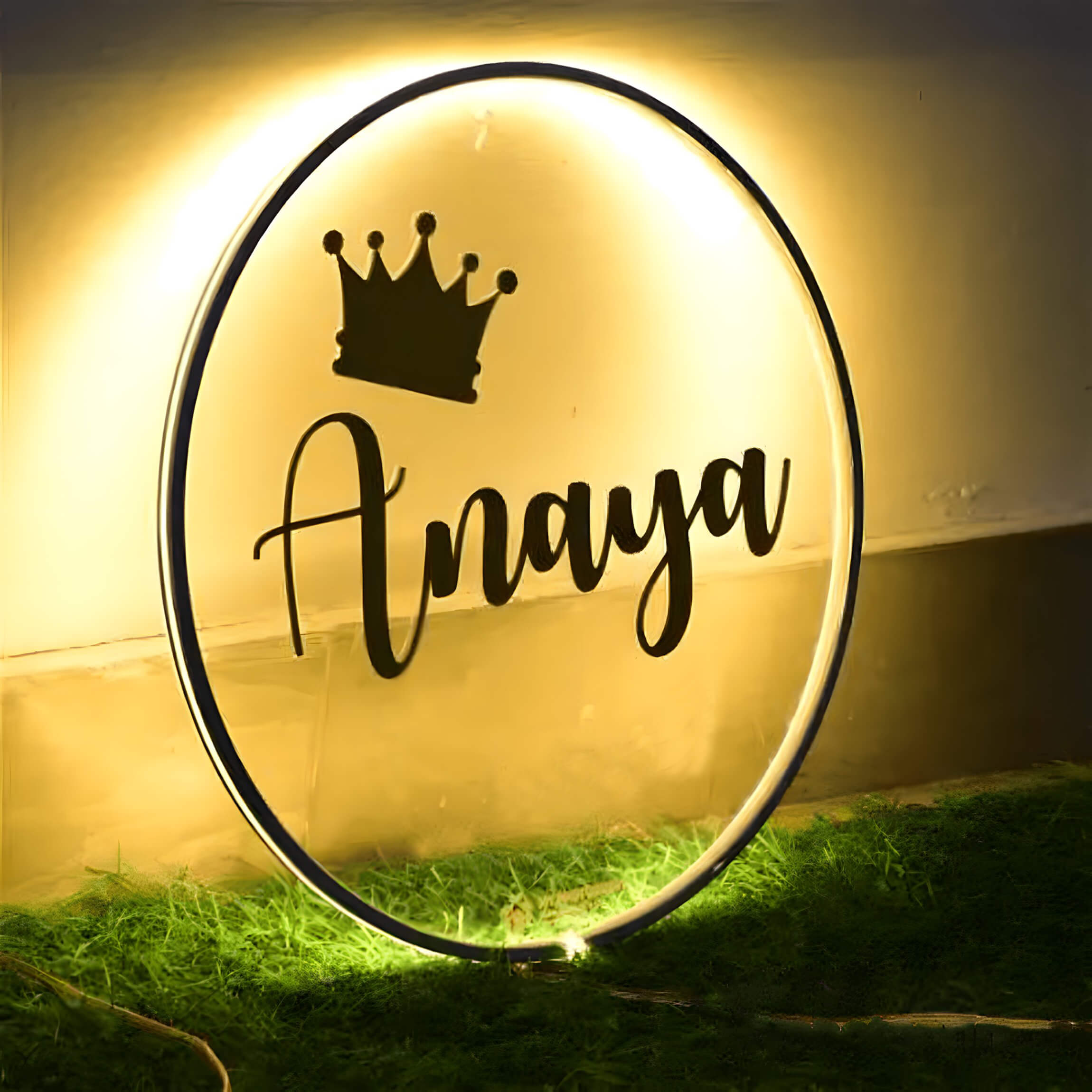 Customized Neon light Wall Decor Frame With Name