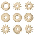 Round Christmas Snowflakes or Ornaments Unfinished Wooden DIY (Set of 45)