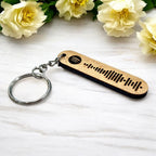 Adorable Wooden Spotify Keychain