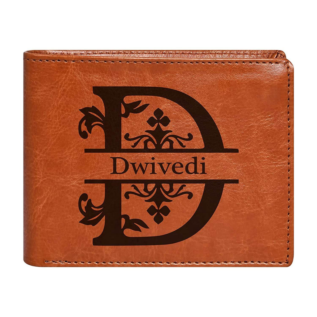 Personalized Name Purse or Wallet for Boys (Tan)