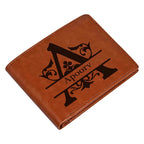 Personalized Name Purse or Wallet for Boys (Tan)