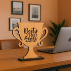 Premium Wooden Trophy For Mom On Mother's Day