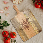 Customized Wooden Chopping Board – Engraved Mango Wood Personalized Cutting Board