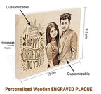Personalized Wooden Engraved Plaque