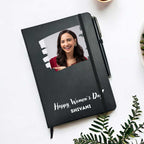Elegant Personalized Black Diary for Women's Day Gifting
