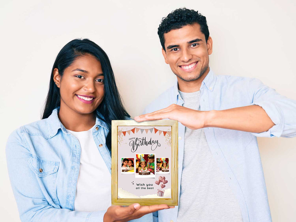 Personalized Happy Birthday Collage Photo Frame