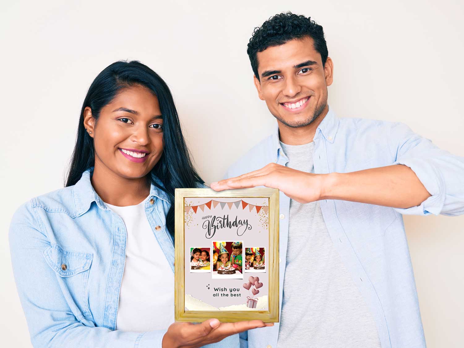 Personalized Happy Birthday Collage Photo Frame