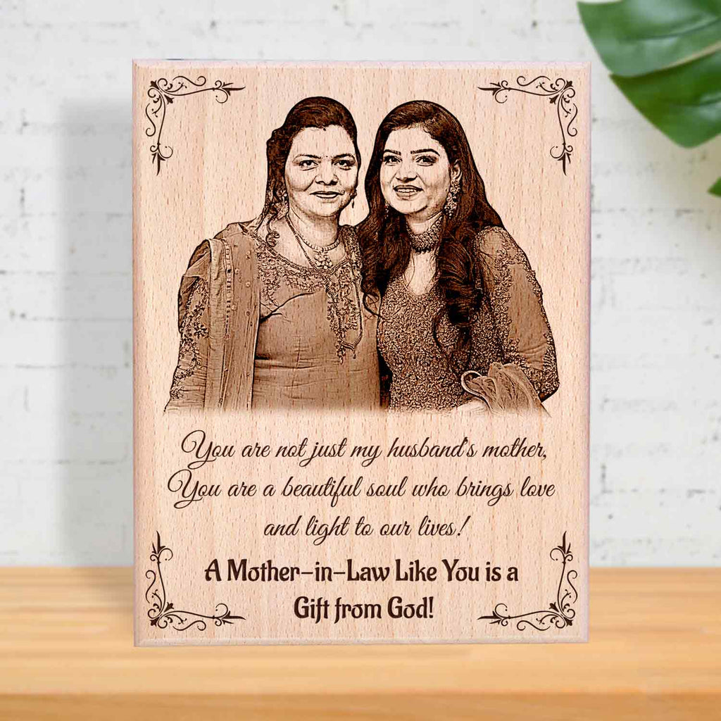 Custom Photo Frame Gift for Mother-in-Law on Birthday & Mother’s Day