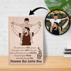 Personalized Engraved Wooden Photo Frame Gift For Son