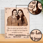 Custom Photo Frame Gift for Mother-in-Law on Birthday & Mother’s Day