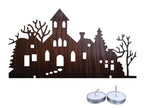 Christmas Decorations DIY Creepy House Shadow Light with Candle