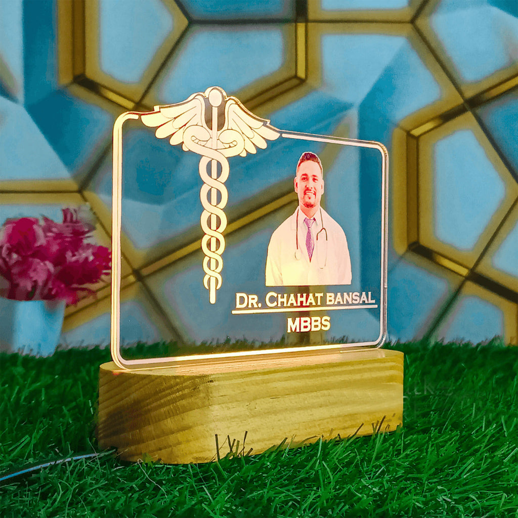 Personalized Illusion Photo Frame Gift For Doctors