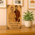 Personalized Wooden Engraved Photo Frame Gift For Father-in-Law