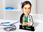 caricature for female doctor