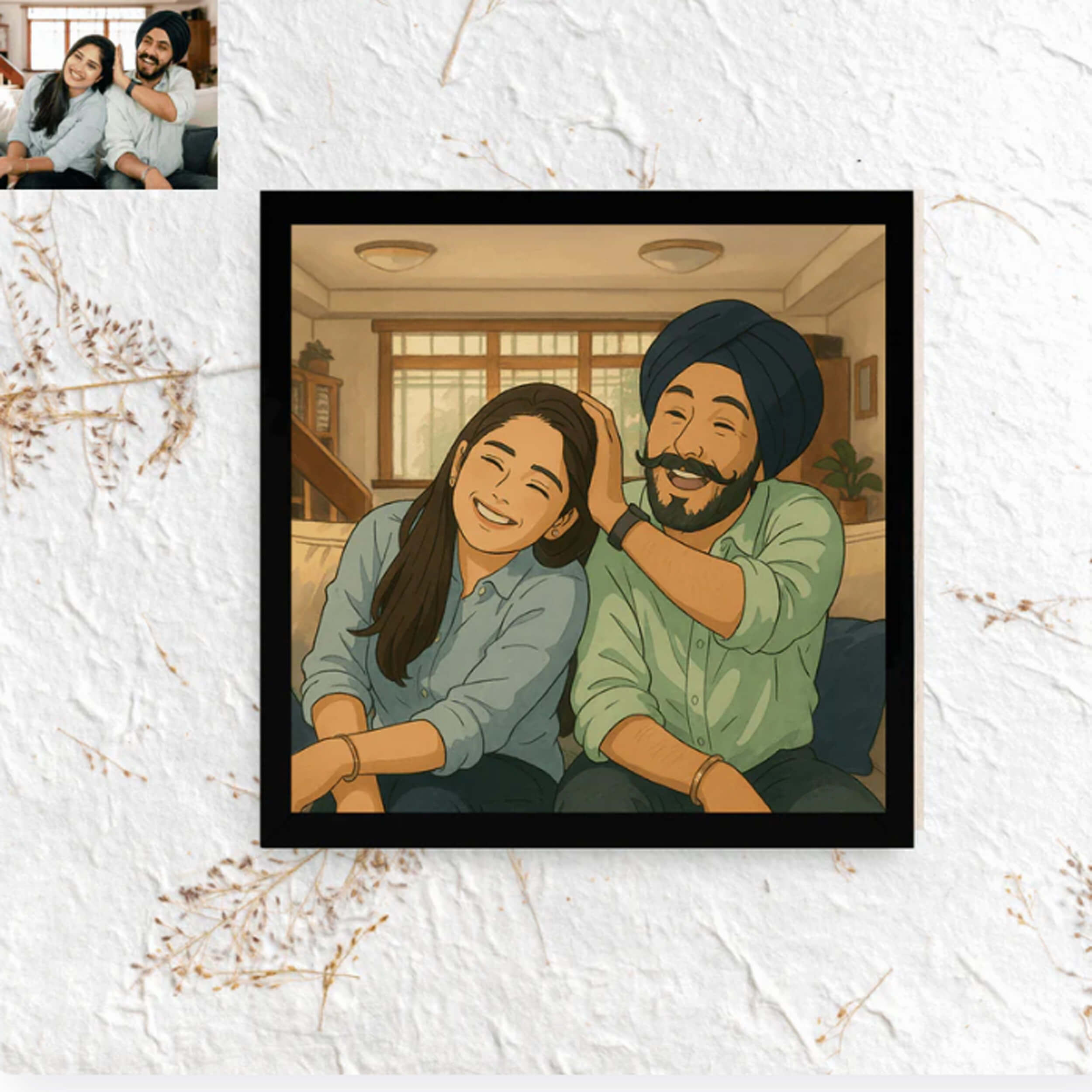 Customized Ghibli Art Photo Frame