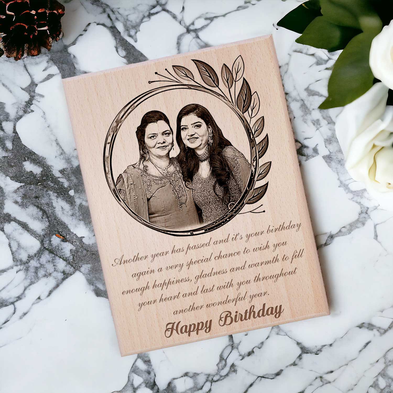 wooden frame