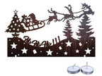 Christmas Decorations DIY Ho Ho Ho Shadow Light with Candle