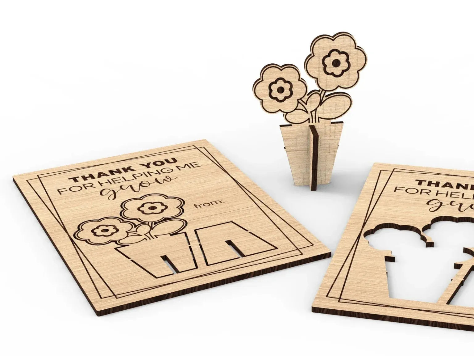 Thank You Teacher Popup Card Personalized Gift