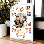 Personalized Photo Frame Siblings Gift for Rakshabandhan