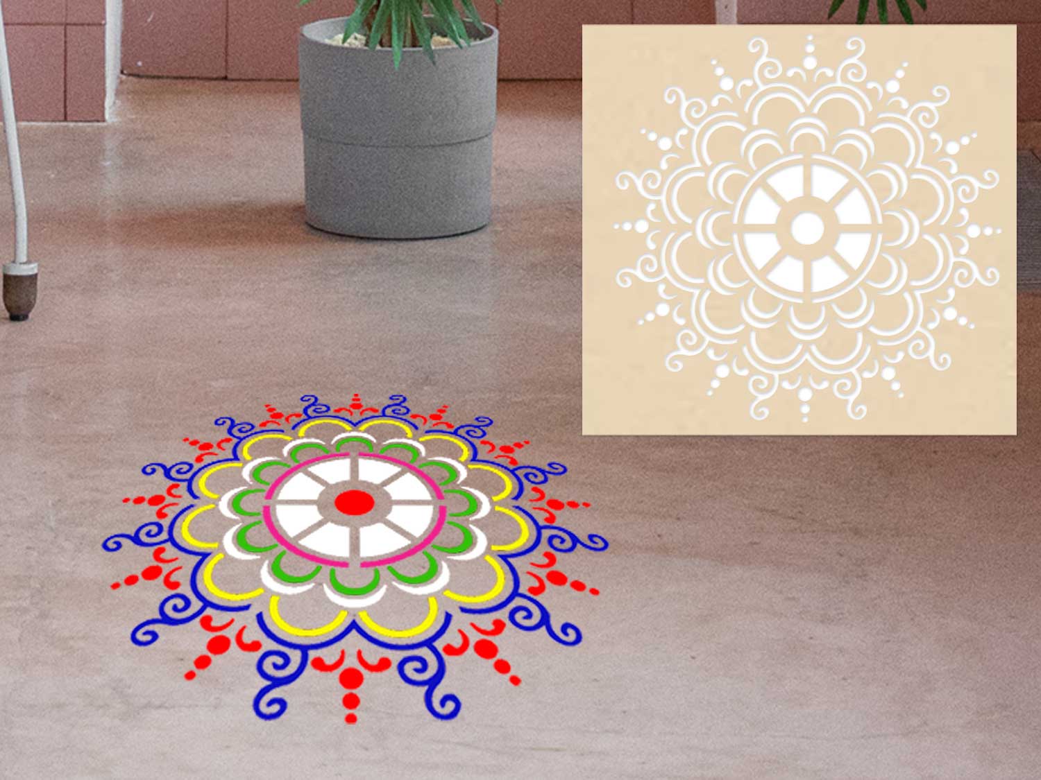 Jhoti rangoli