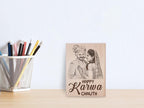 Karwachauth Unique Personalized Engraved Photo Plaque Gift for Wife
