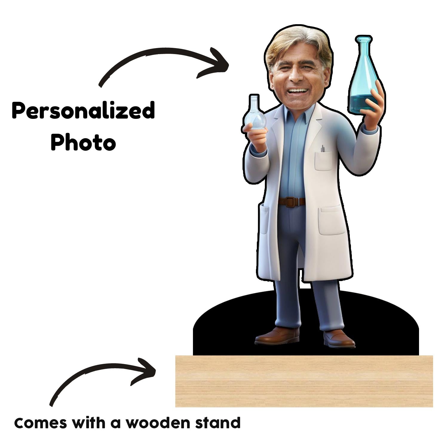 Fun & Unique Personalized Scientist Caricature
