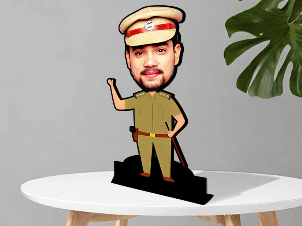 Police officer caricature