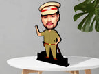 Police officer caricature