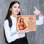 Gift For Colleague - Personalized Engraved Wooden Photo Frame