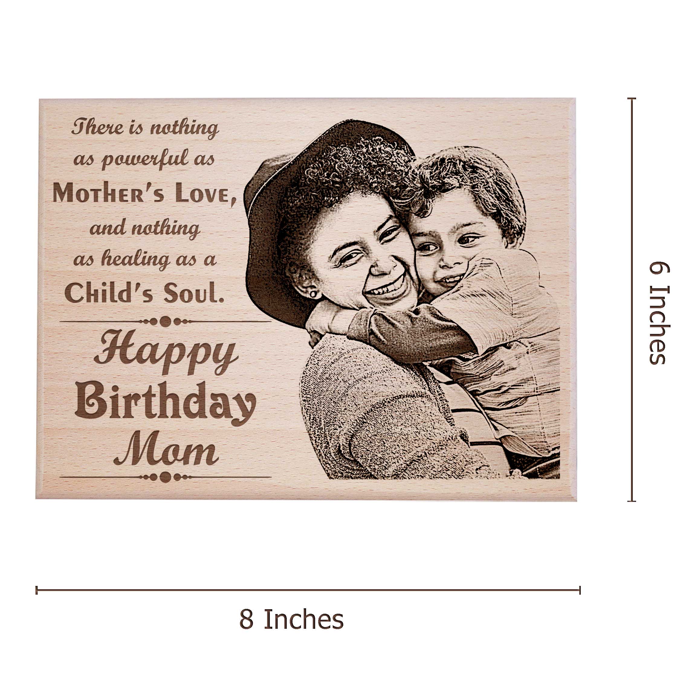 Personalized Engraved Photo For Mother Birthday Gift
