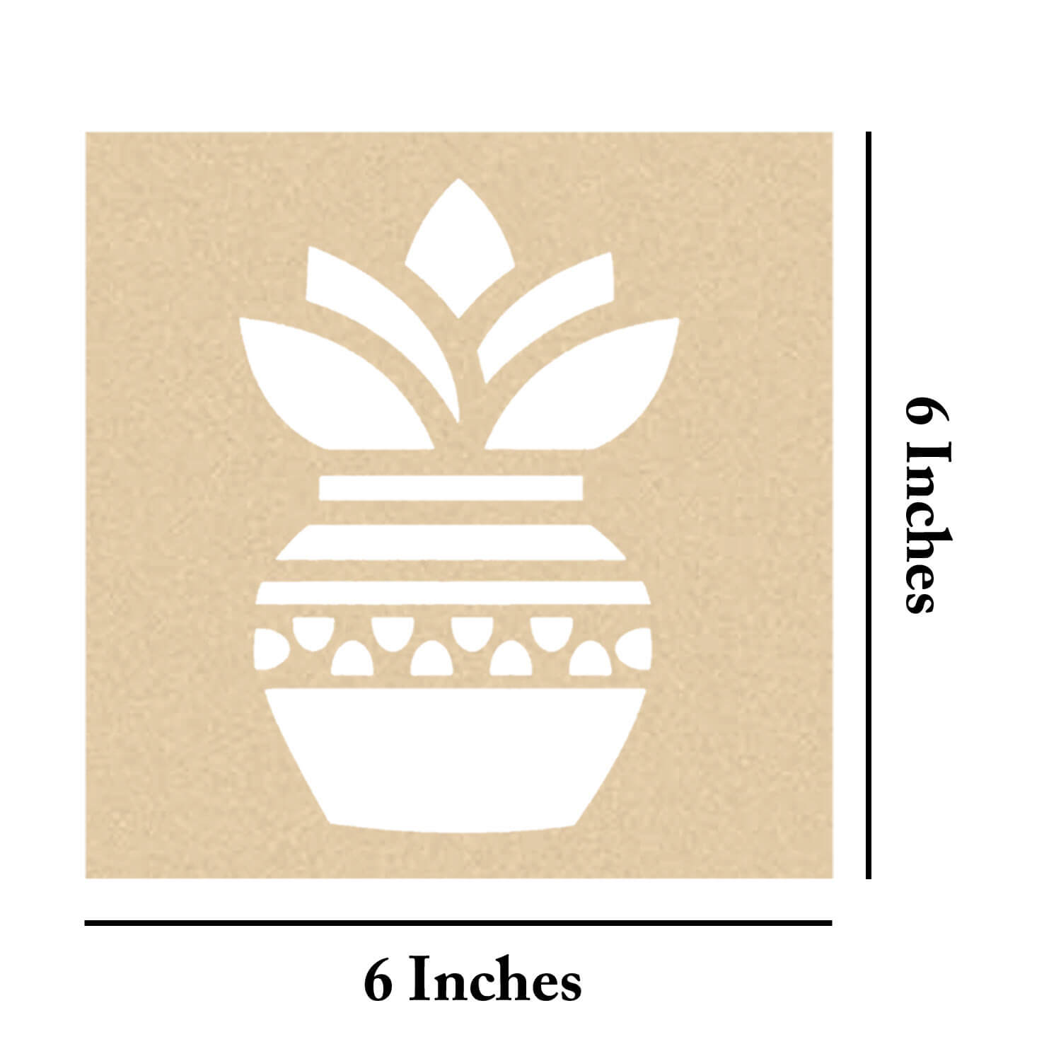 Wooden Stencils Set of 4 with Rangoli Colors