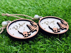 New Personalized Name Wooden Christmas Tree Hanging Ornaments