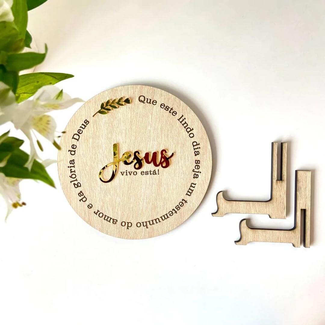 Decorative Wooden Jesus Frame With Quote