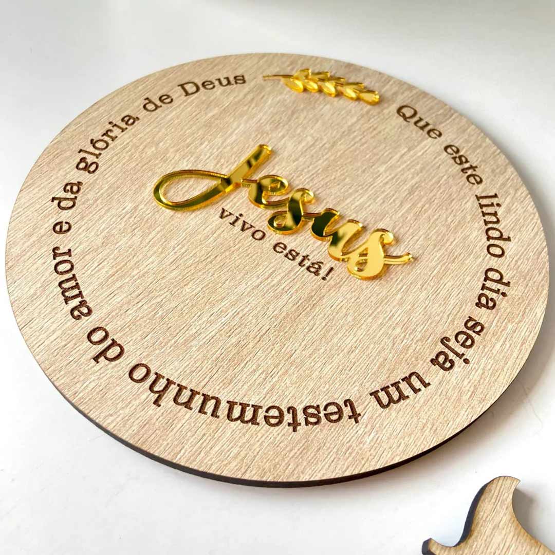 Decorative Wooden Jesus Frame With Quote
