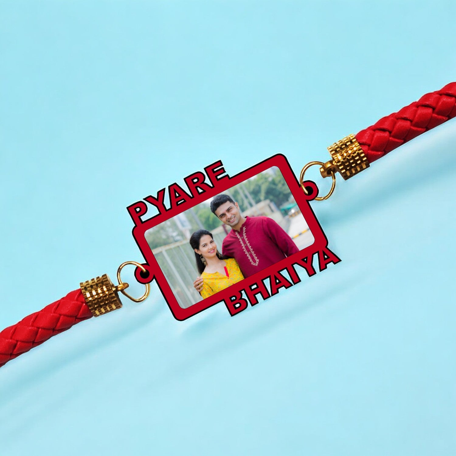 Pyare Bhaiya Personalized Photo Rakhi for Brother