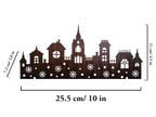 Christmas Decorations DIY Seven Tower Shadow Light With Candle