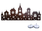Christmas Decorations DIY Seven Tower Shadow Light With Candle