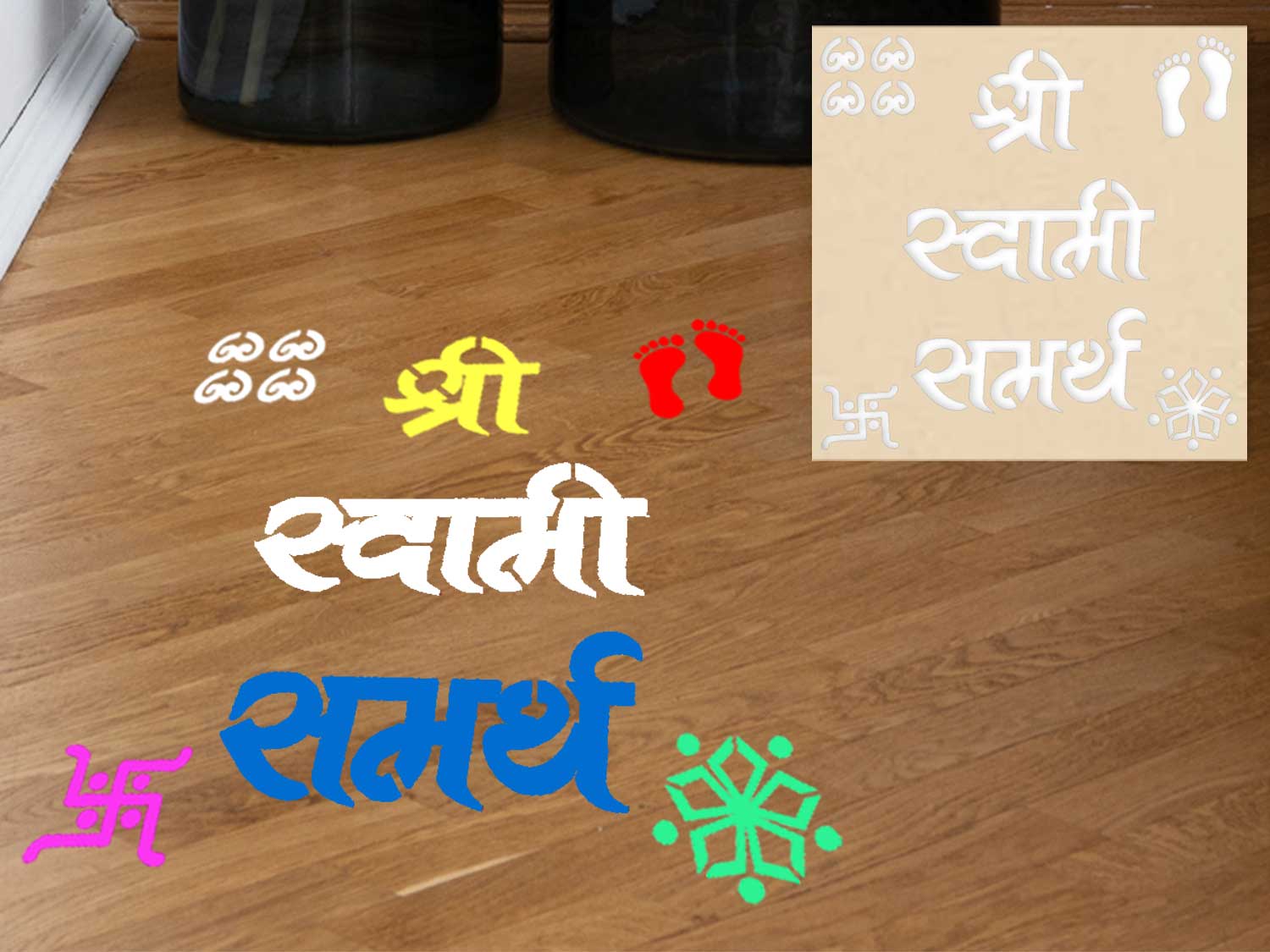 Rangoli stencil