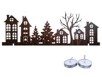 Christmas Decorations DIY Five Tower Shadow Light with Candle