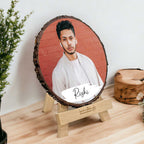 wooden colored frame