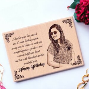 Personalized Wooden Engraved Photo Frame – Best Birthday Gifts For Her Or Him