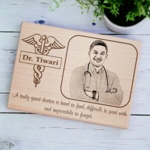 Personalized Doctor Plaque – Custom Wooden P...