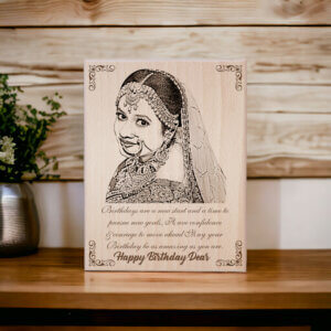 Personalized Engraved Happy Birthday Wooden Frame