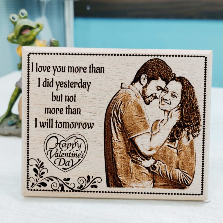 Unique Wooden Personalized Valentine's Plaque Love Gifts for Couples ...