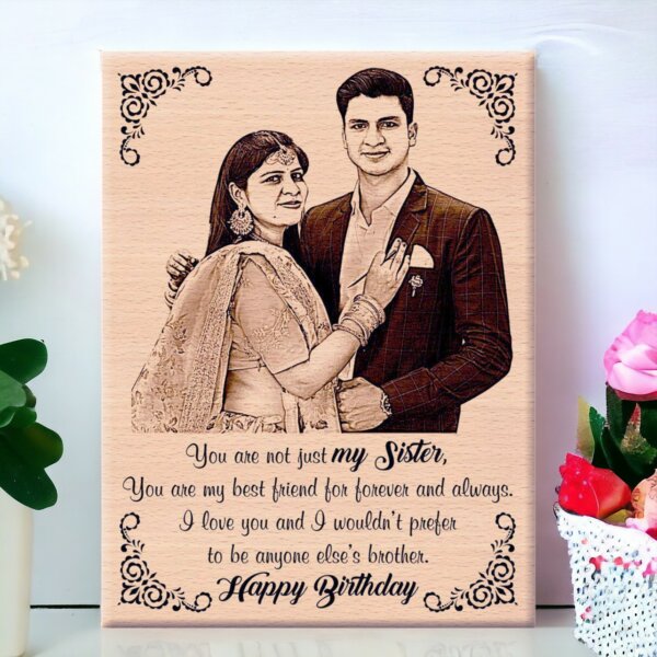 happy birthday sister photo frame