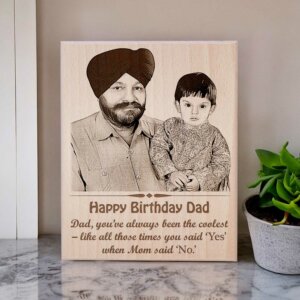 Customized Birthday Photo Frame For Father